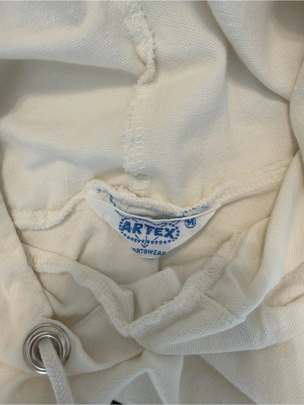 Vintage 80s Alpha Gamma Delta Artex Hooded Pullover Rare Greek Sorority